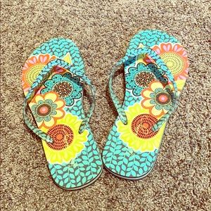 Vera Bradly never worn size 9-10 flip flops